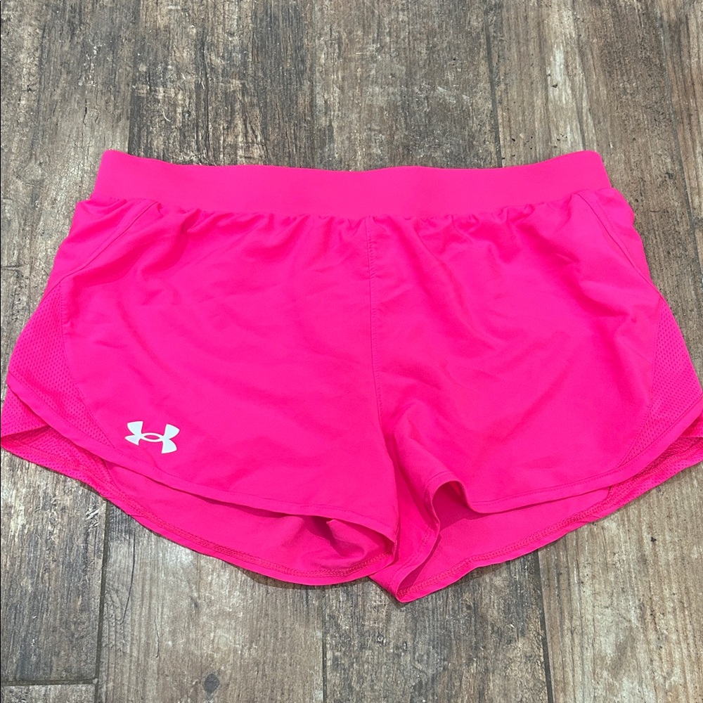 Under Armour Women's Bright Pink Athletic Shorts
